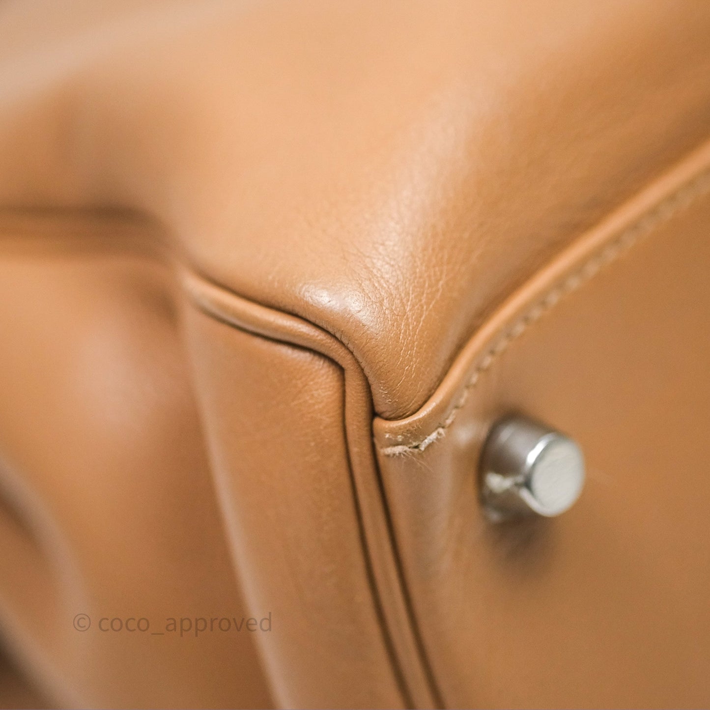 Hermès Kelly 35 Retourne Chai 0M Evercolor Palladium Hardware