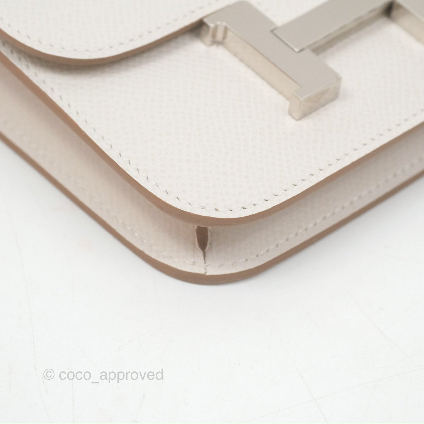 Hermès Constance Slim Wallet Gris Pale Epsom Palladium Hardware