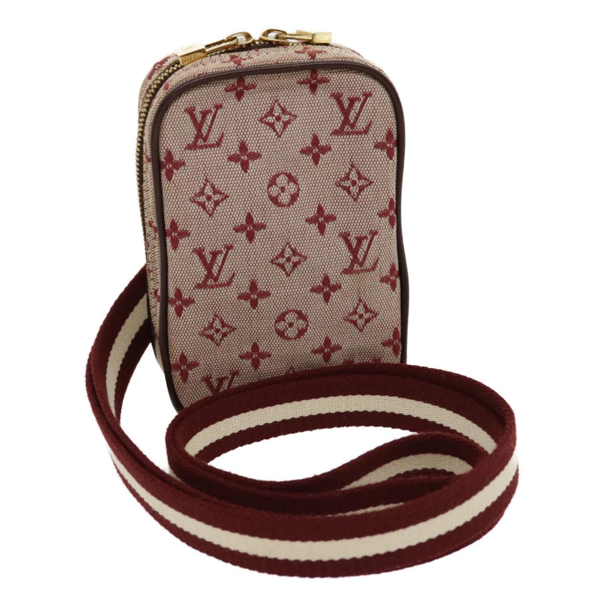 LOUIS VUITTON Monogram Mini Usu Digital Pouch Red M60001 LV 30251