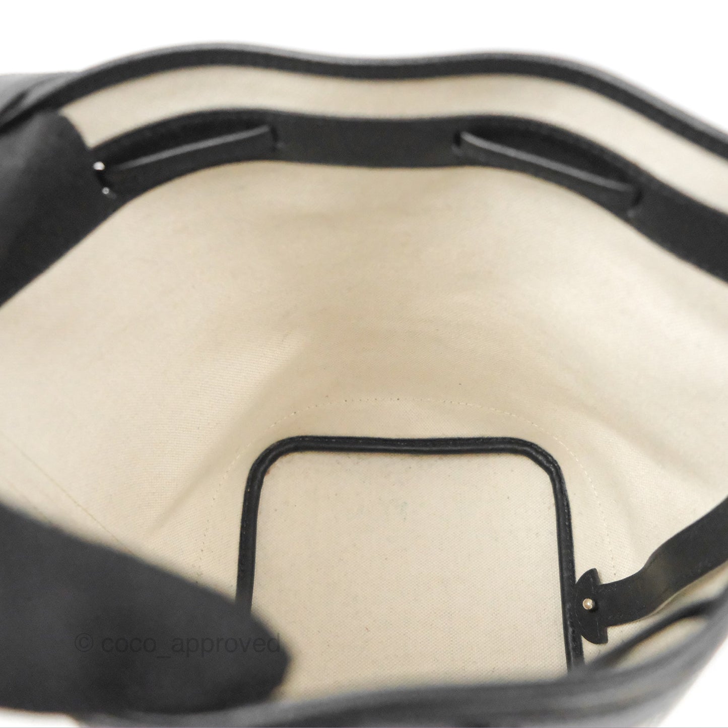 Goyard Petit Flot Bucket Bag Black Goyardine Canvas