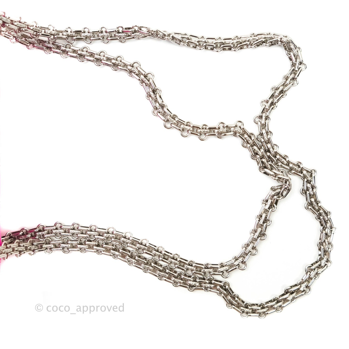 Chanel Mini Reissue 224 Fuchsia Neon Pink Goatskin Silver Hardware