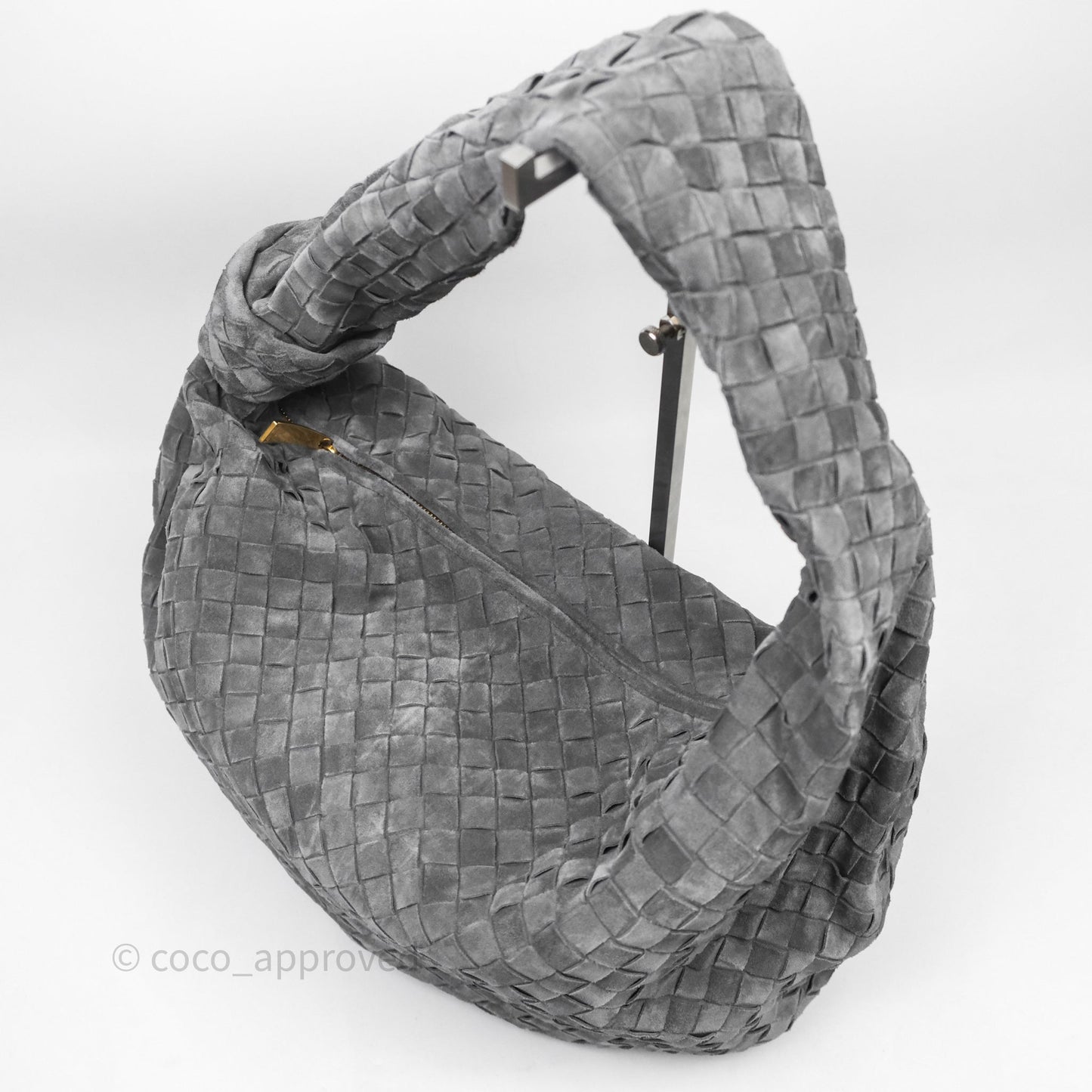Bottega Veneta Classic Jodie Cloudy Indigo Suede Intrecciato