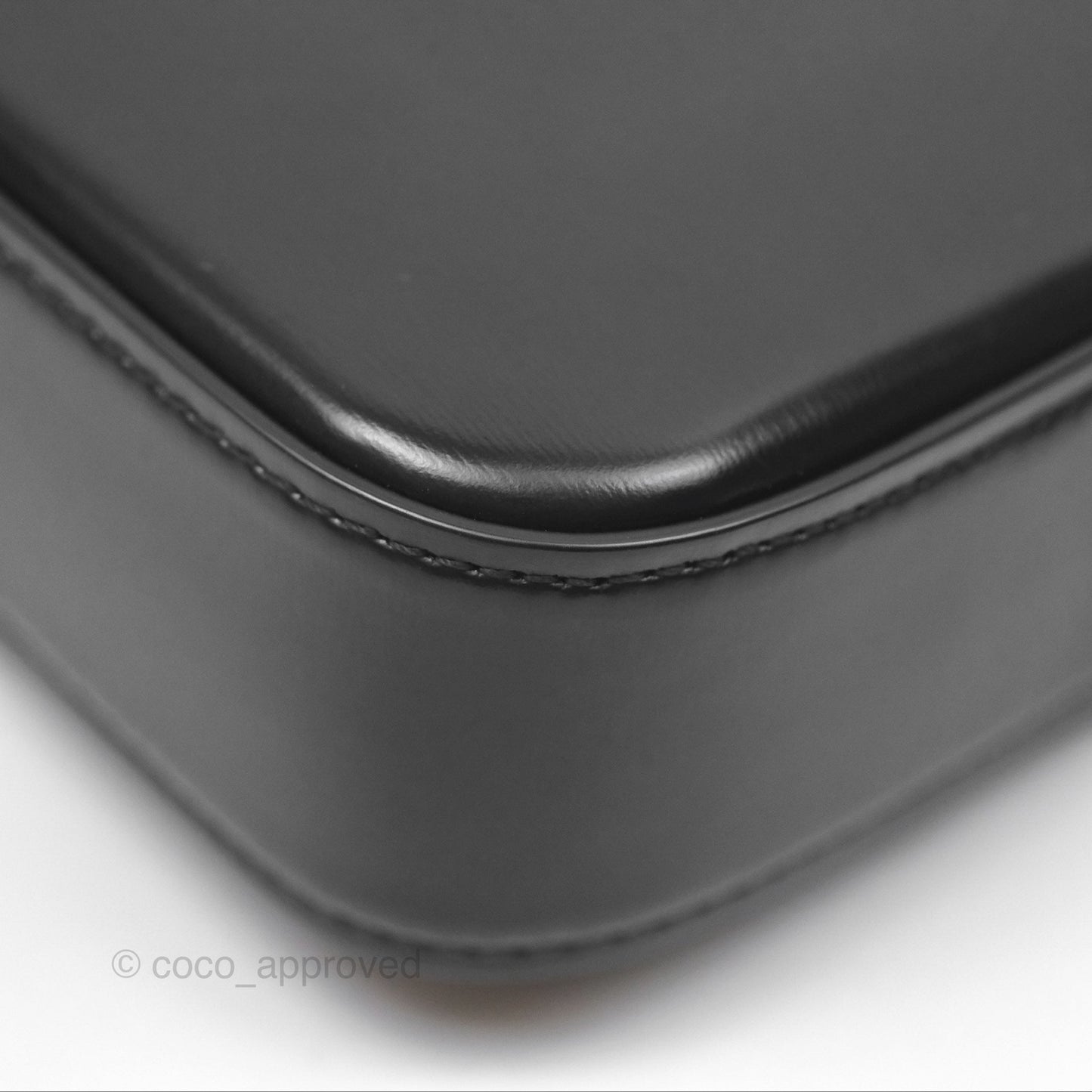 Celine Triomphe Shoulder Bag Black Calfskin