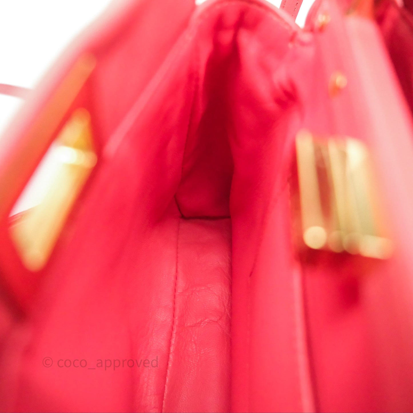 Fendi Nappa Mini Peekaboo Bag Hot Pink
