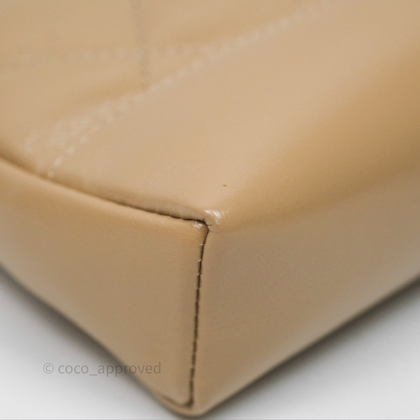 Chanel Nano 31 Beige Shiny Lambskin Gold Hardware