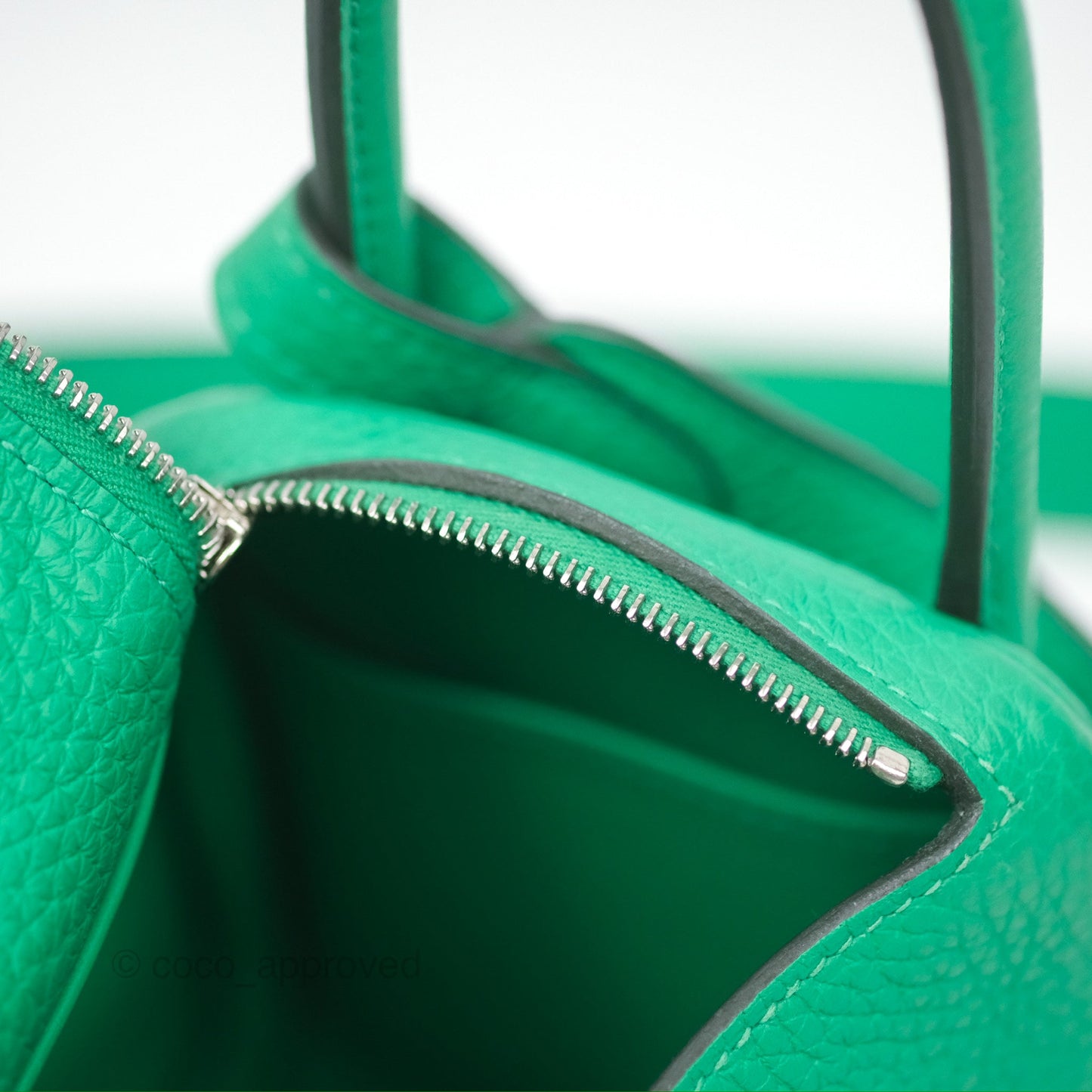 Hermès Mini Lindy 20 Menthe 6W Clemence Palladium Hardware