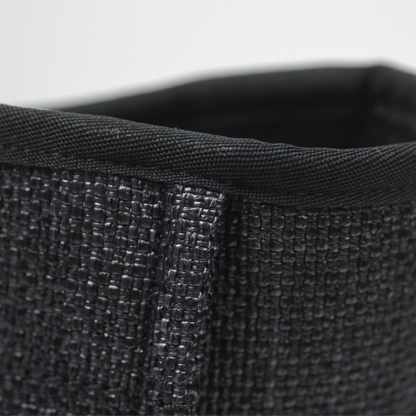 Chanel Medium Deauville Tote Black Dark Grey Raffia Woven Gold Hardware