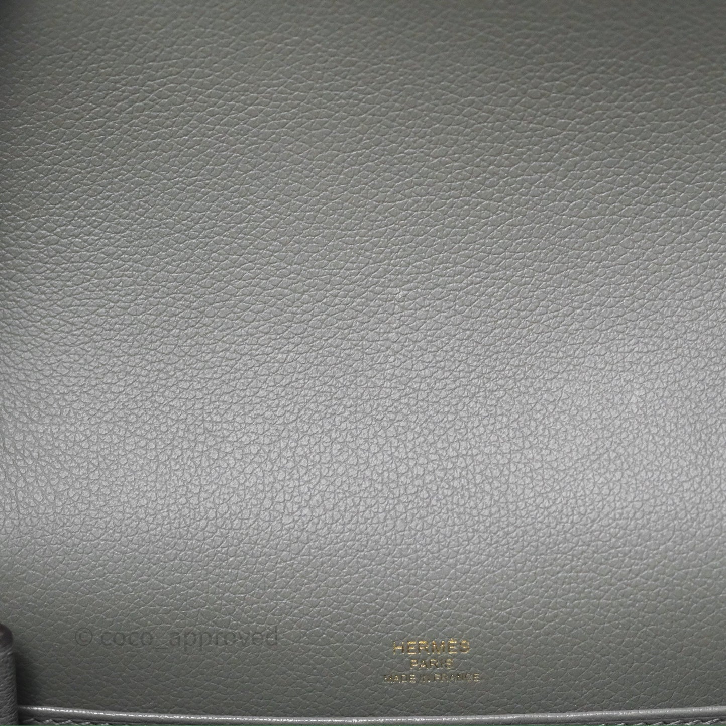 Hermès Roulis Mini 18 Gris Meyer 0L Evercolor Permabrass Hardware