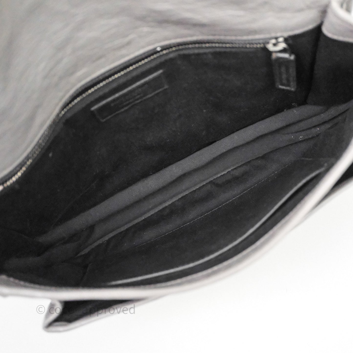 Saint Laurent Medium Niki Chain Bag Crinkled Calfskin Grey