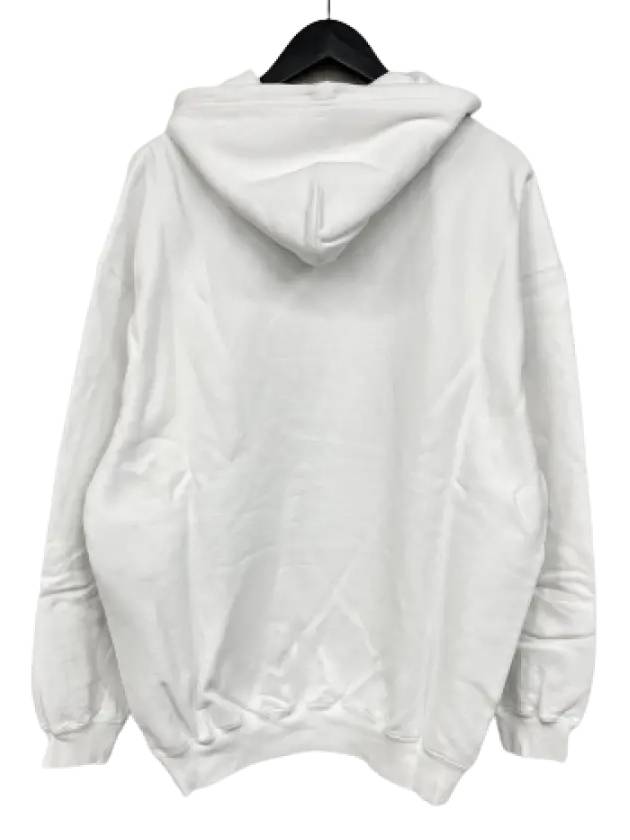 Luxury Balenciaga BB Logo Oversized Hoodie White