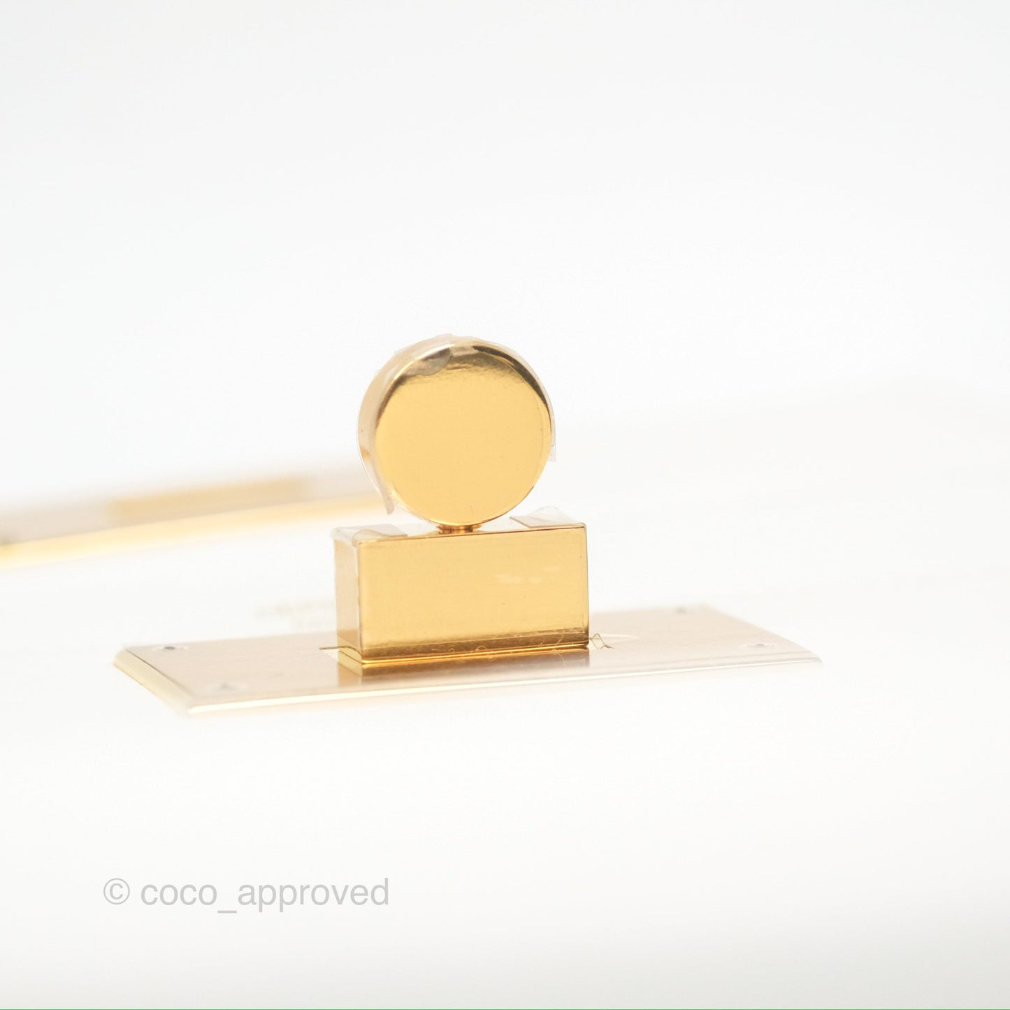Hermès 24/24 21 Mini New White Evercolor/ Swift Gold Hardware