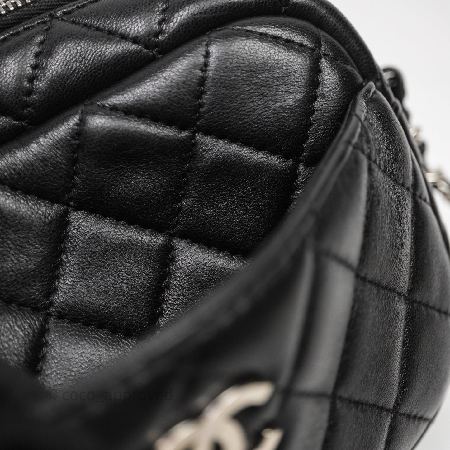 Chanel Camera Case Bag Lambskin Silver Hardware