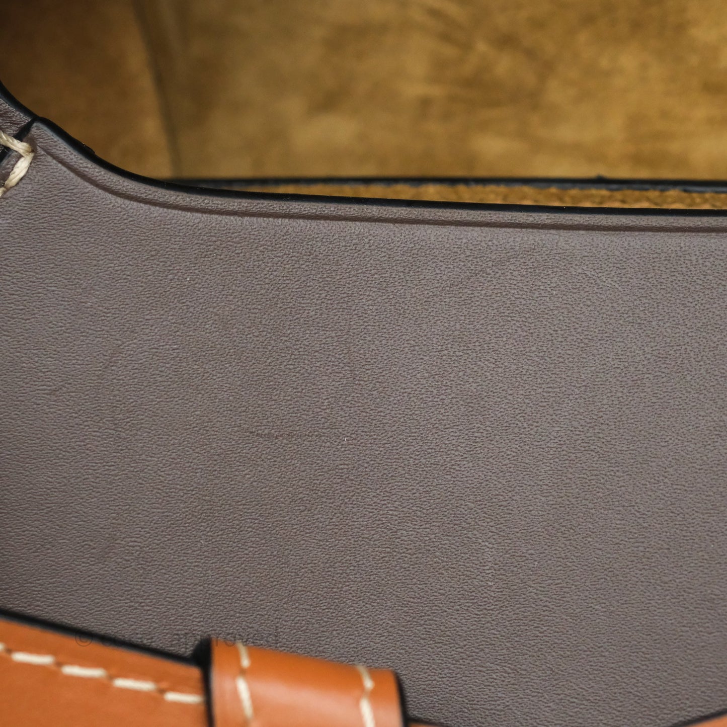 Loewe Small Gate Bag Smooth Calfskin Burgundy Tan Brown