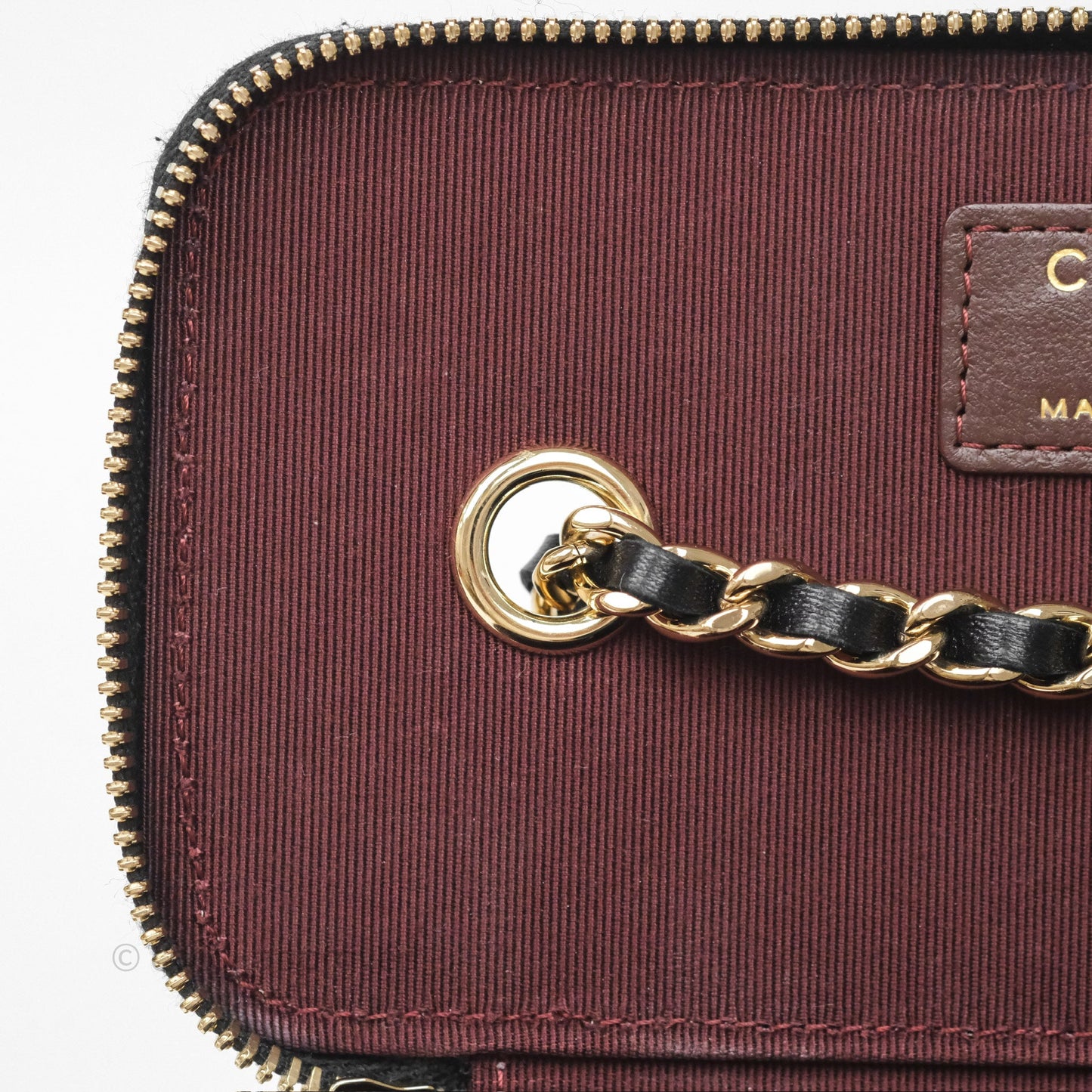 Chanel Classic Vanity with Chain Black Lambskin Gold Hardware