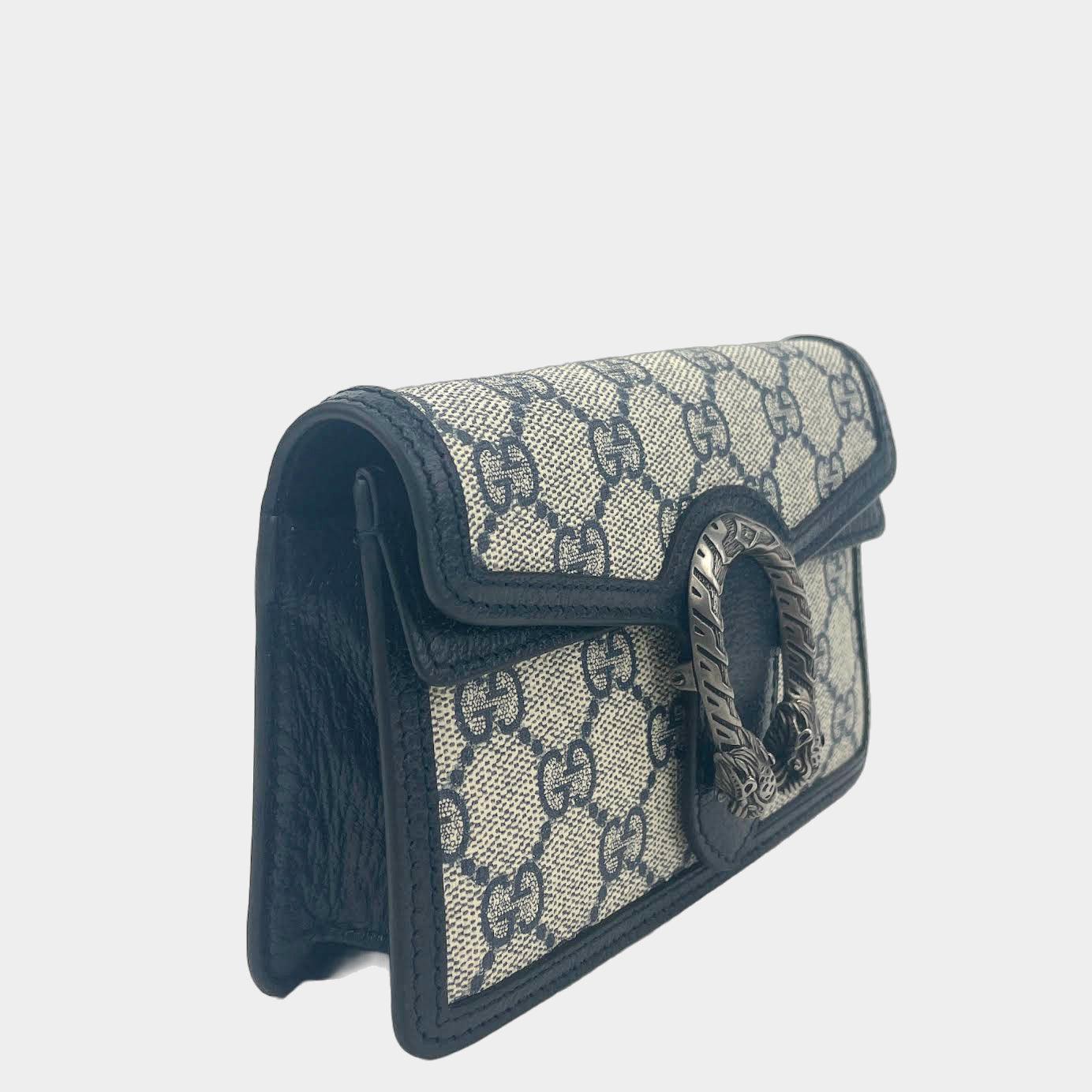 Luxury Gucci GG Dionysus Super Mini Supreme - Navy/Beige