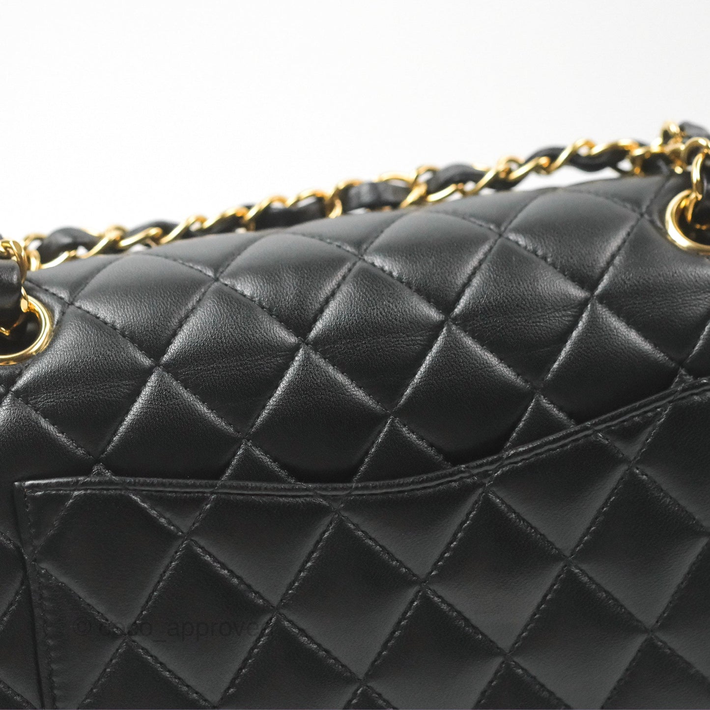 Chanel Small Classic Quilted Flap Black Lambskin Gold Hardware