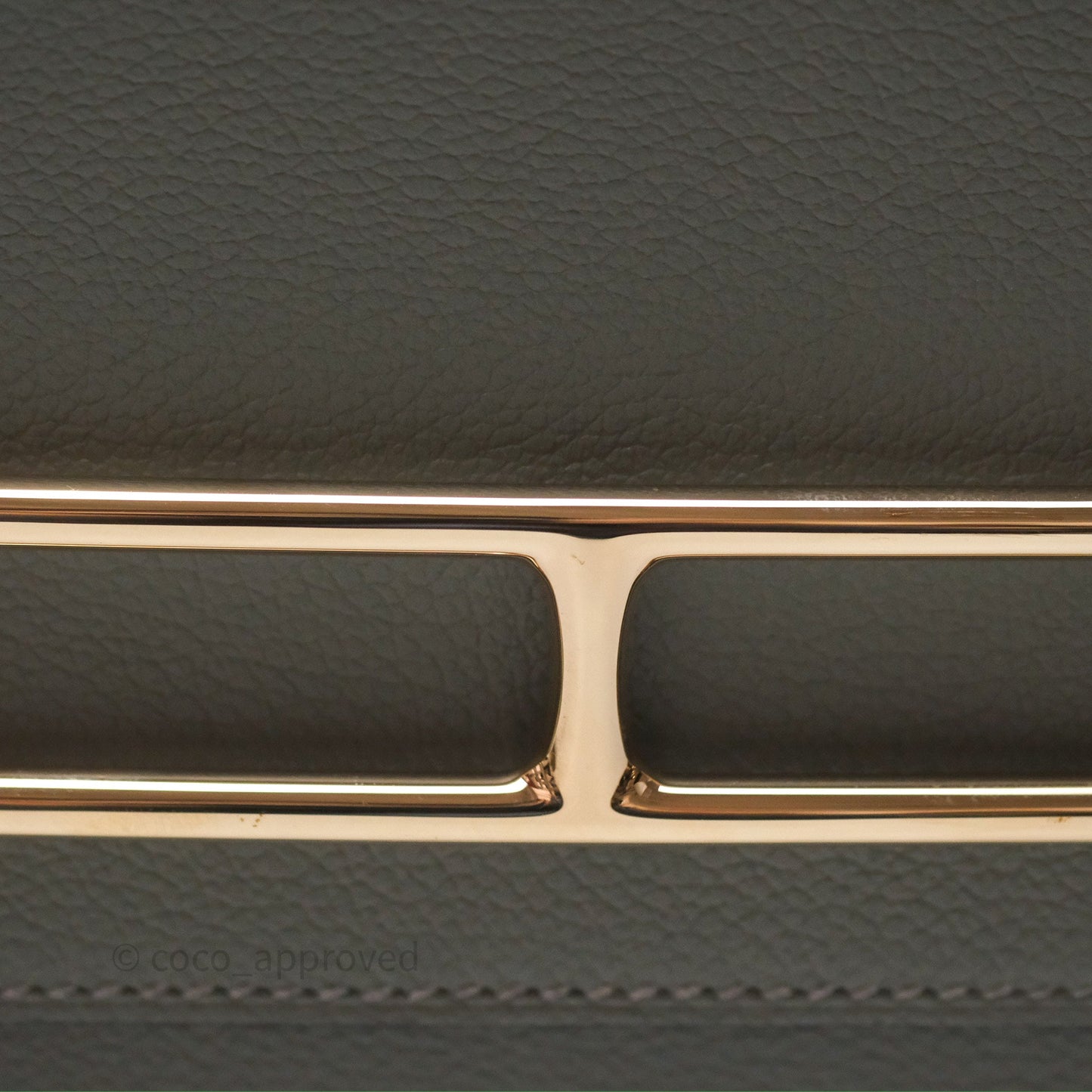 Hermès Roulis Mini 18 Gris Meyer 0L Evercolor Permabrass Hardware