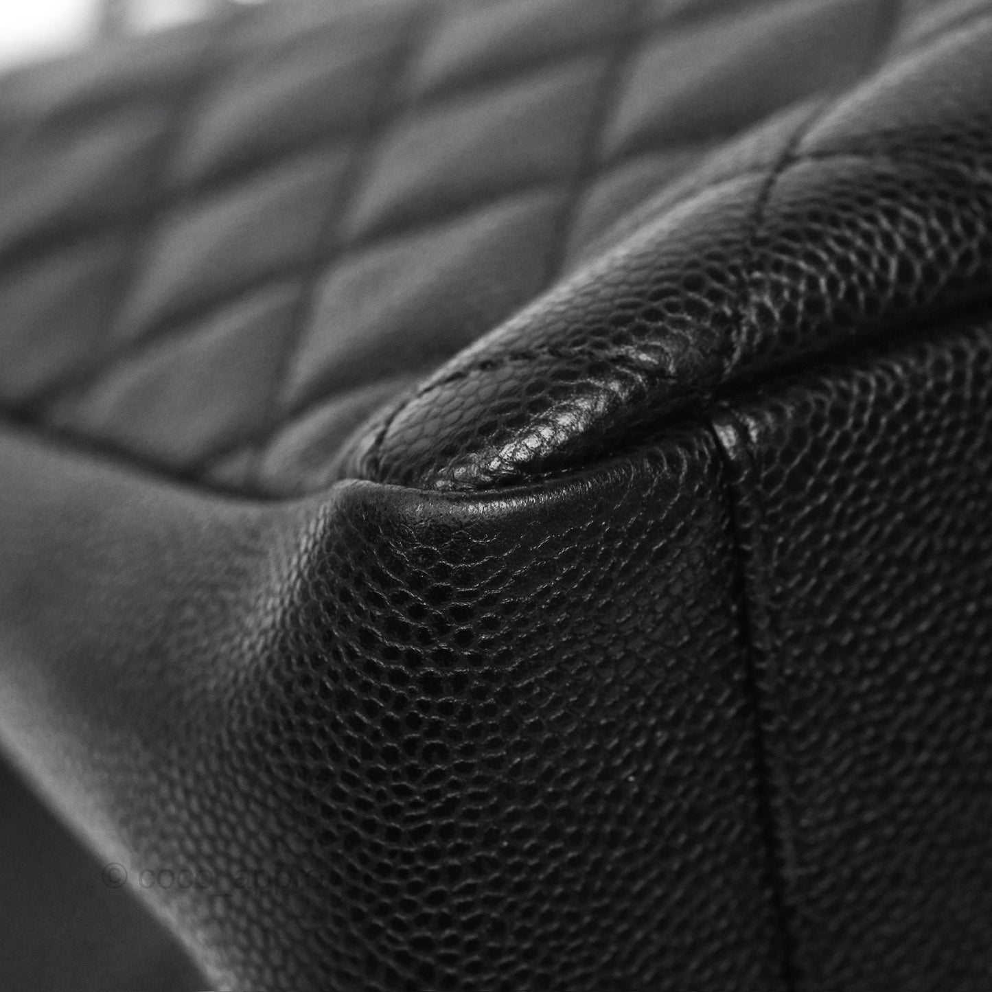 Chanel GST Black Caviar Silver Hardware