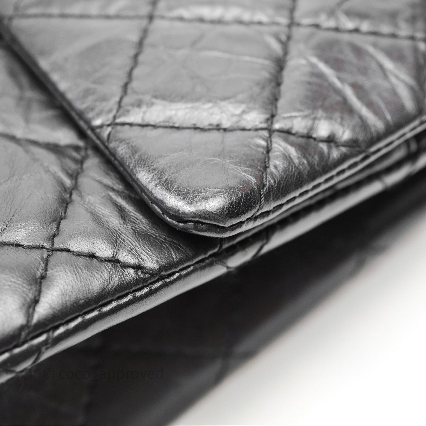 Chanel Reissue Quilted Aged Calfskin Black Ruthenium Hardware 226