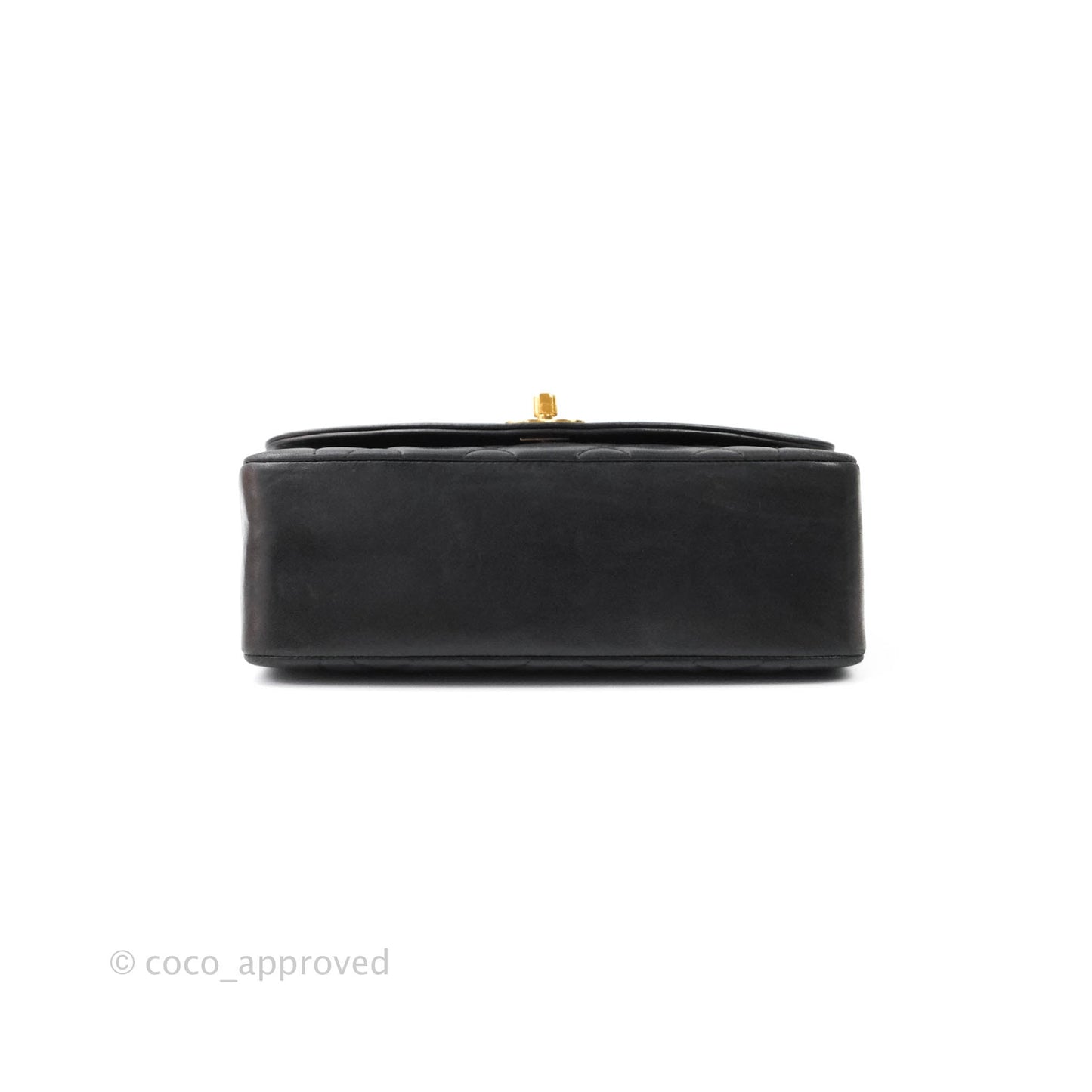 Chanel Black Quilted Lambskin Small Vintage Classic Diana Flap Bag