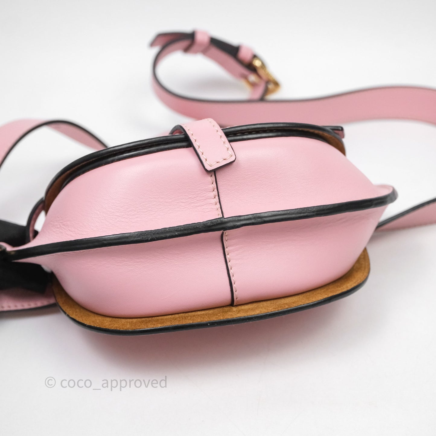 Loewe Mini Gate Belt Bag in Soft Calfskin Pink