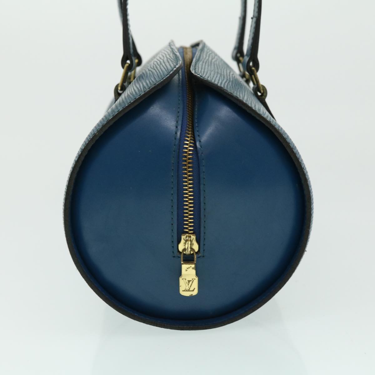 LOUIS VUITTON Epi Soufflot Hand Bag Blue M52225 LV 30494