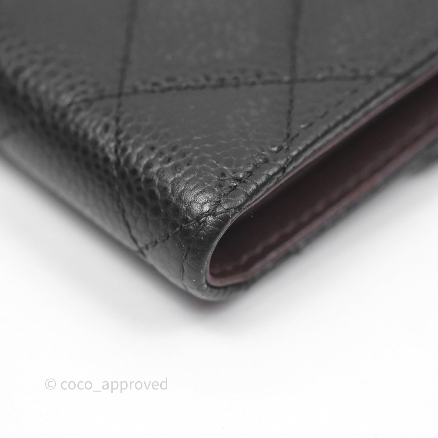 Chanel Classic Short Flap Wallet Black Caviar Gold Hardware