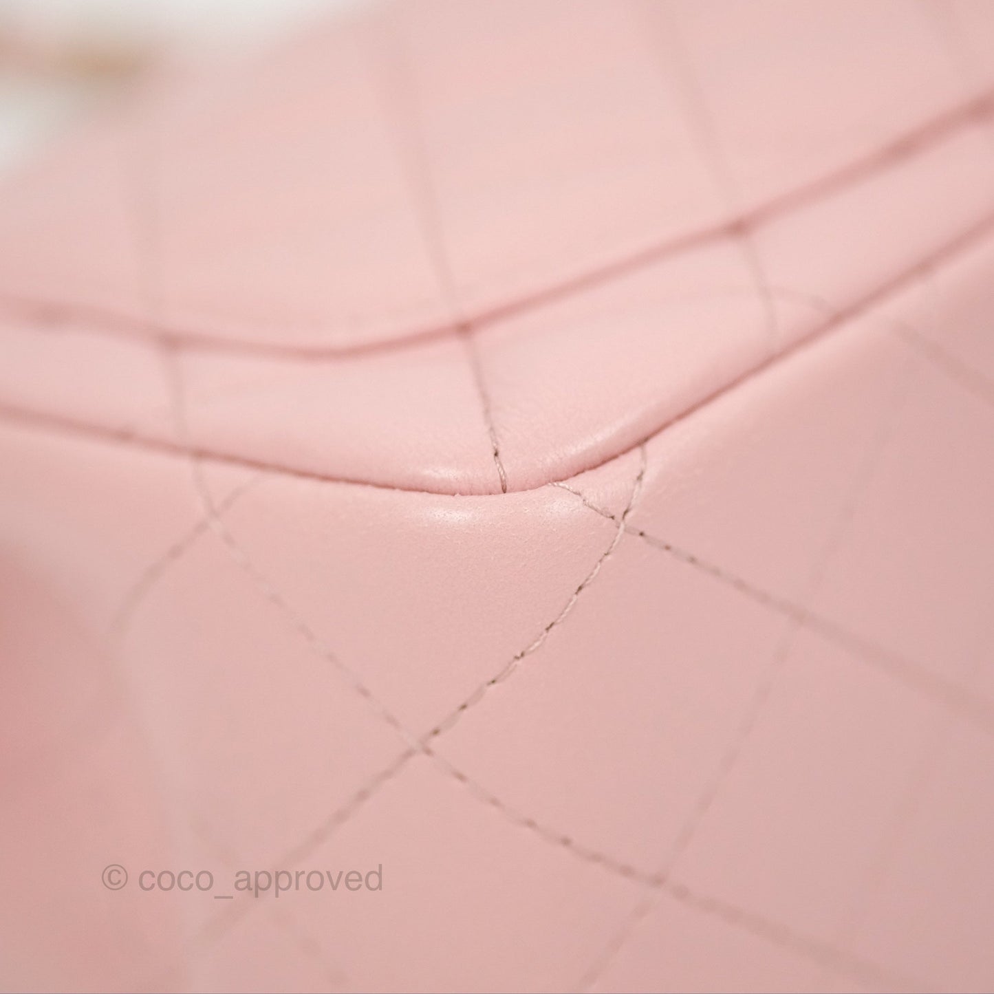 Chanel Quilted Mini Square Flap Pink Lambskin Gold Hardware