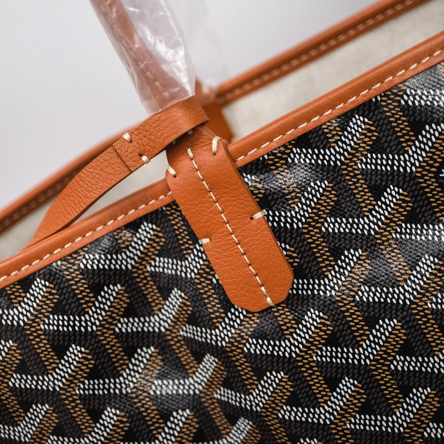 Goyard St Louis Tote PM Tan Black