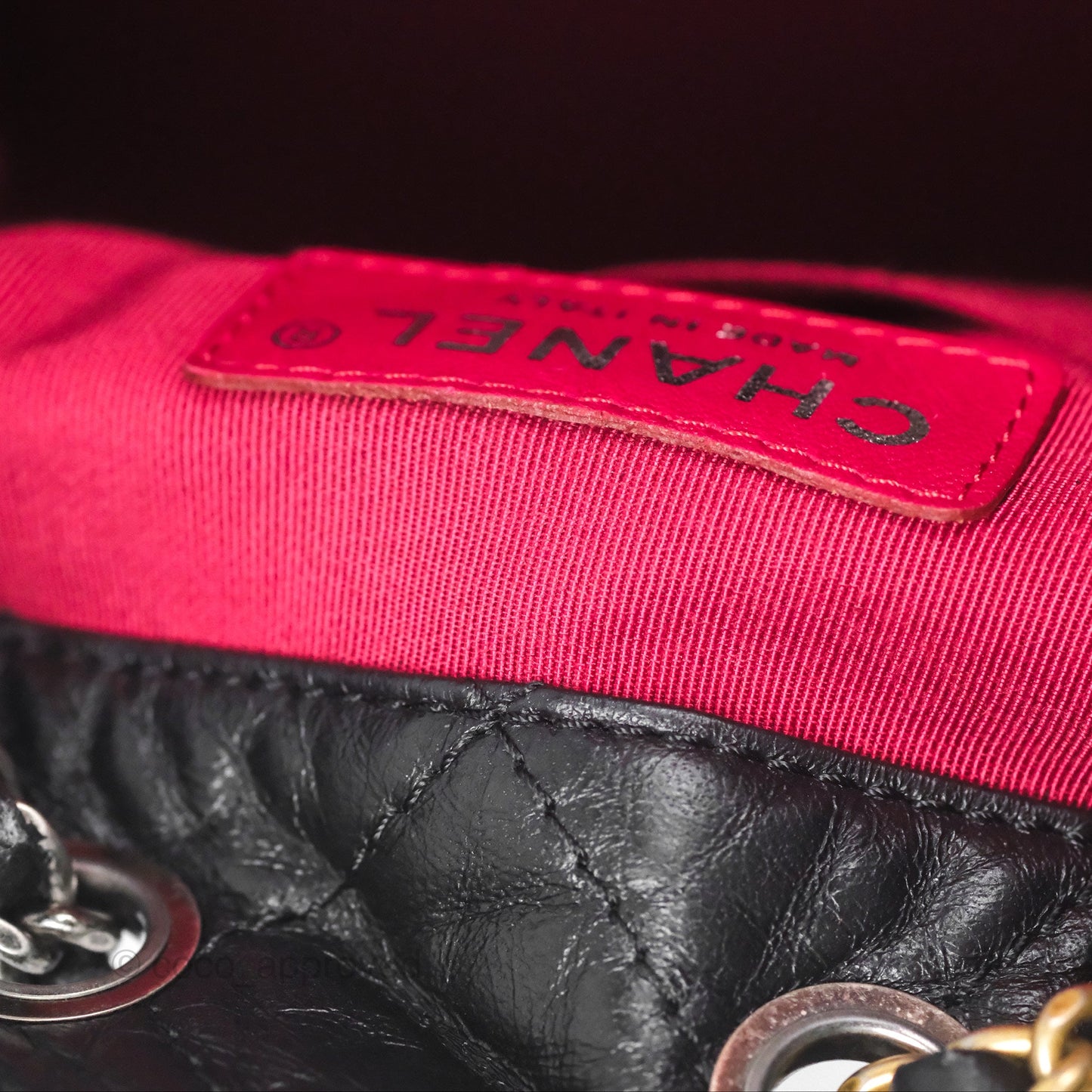 Chanel Small Gabrielle Backpack Black Aged Calfskin