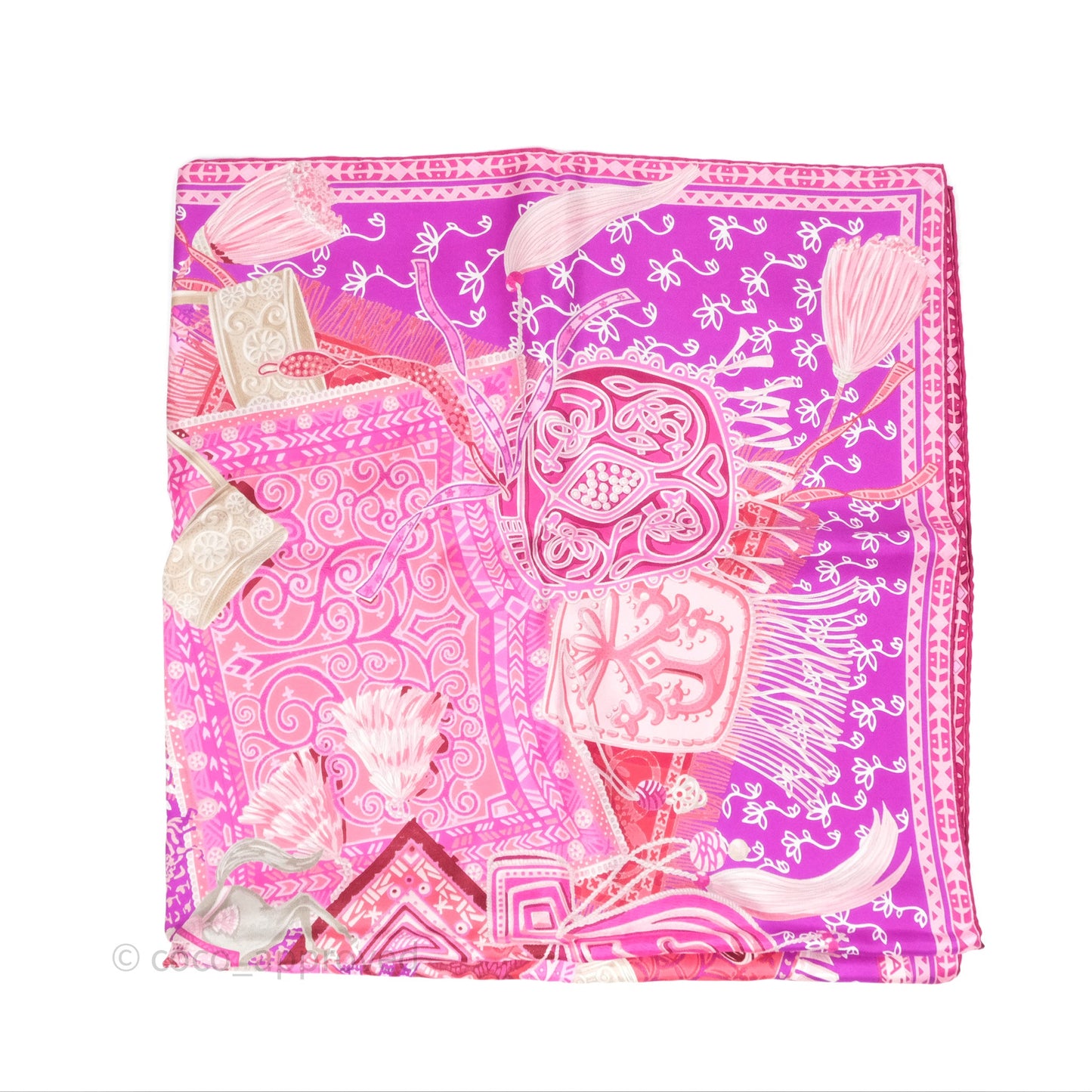 Hermès Cavaliers du Caucase Silk Scarf 90