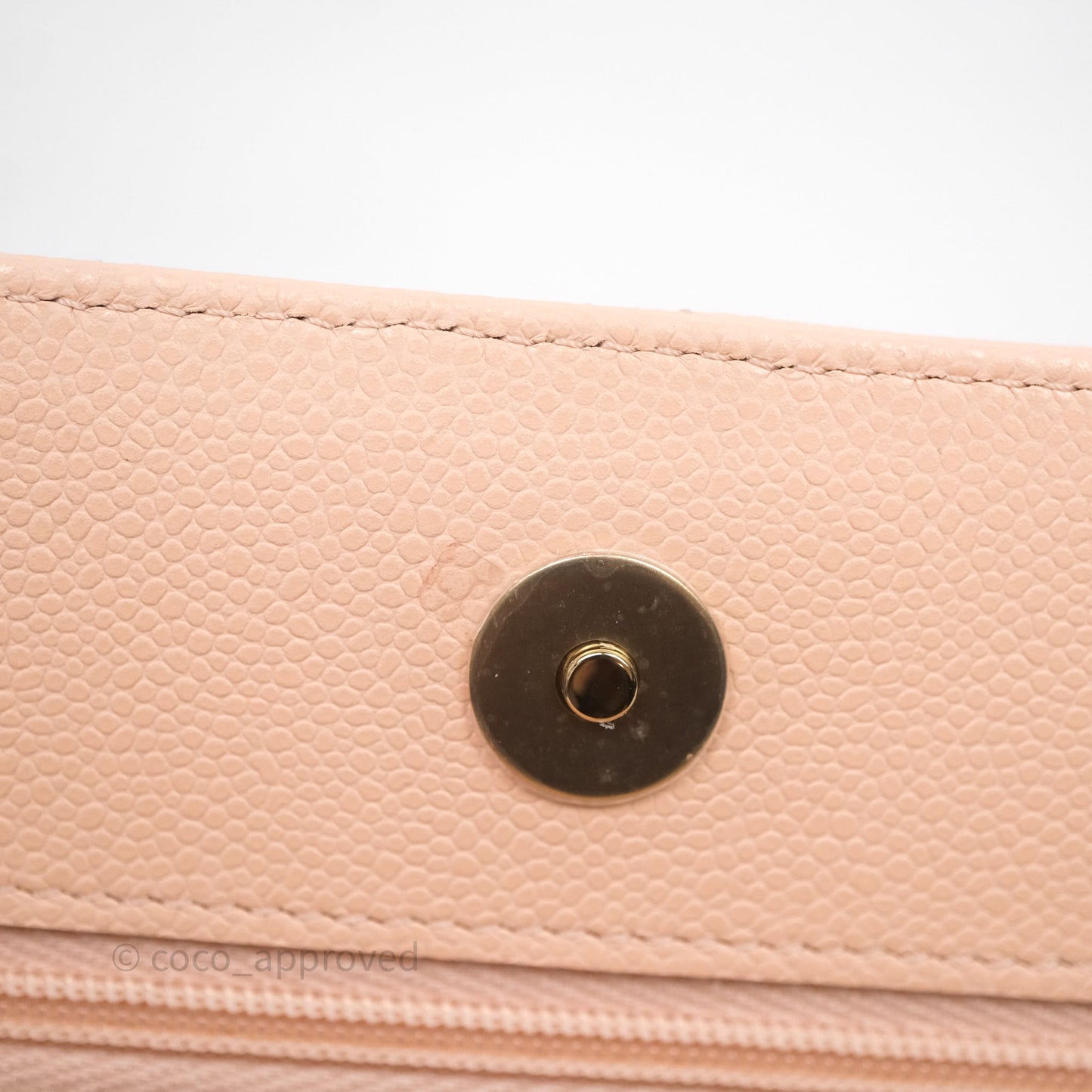 Chanel Quilted Classic Wallet on Chain WOC Pink Caviar Gold Hardware