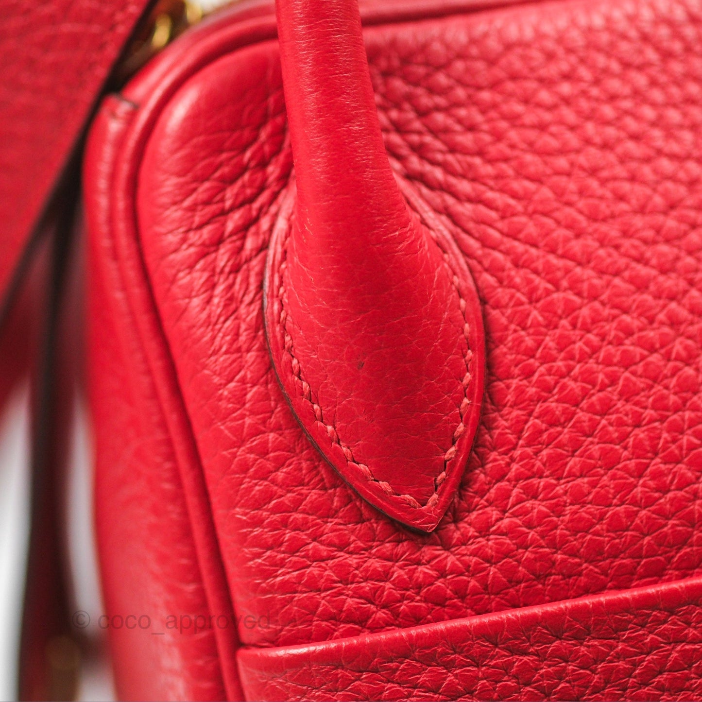 Hermès Lindy 26 Rouge Tomate Clemence Gold Hardware