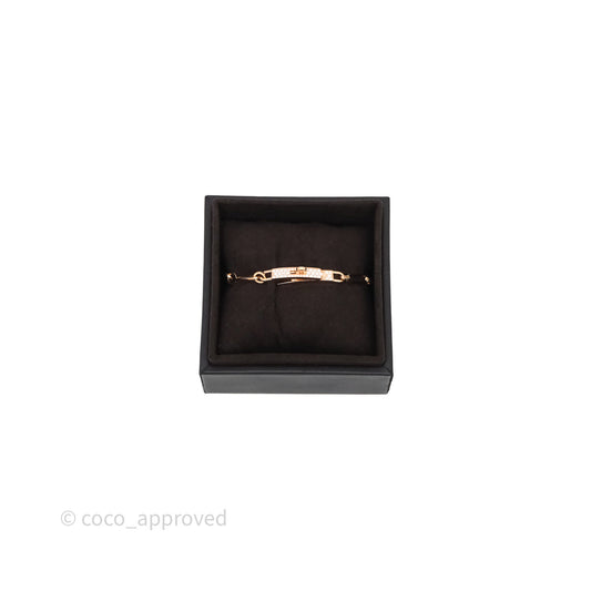 Hermes Kelly Chaine Diamond Bracelet Rose Gold