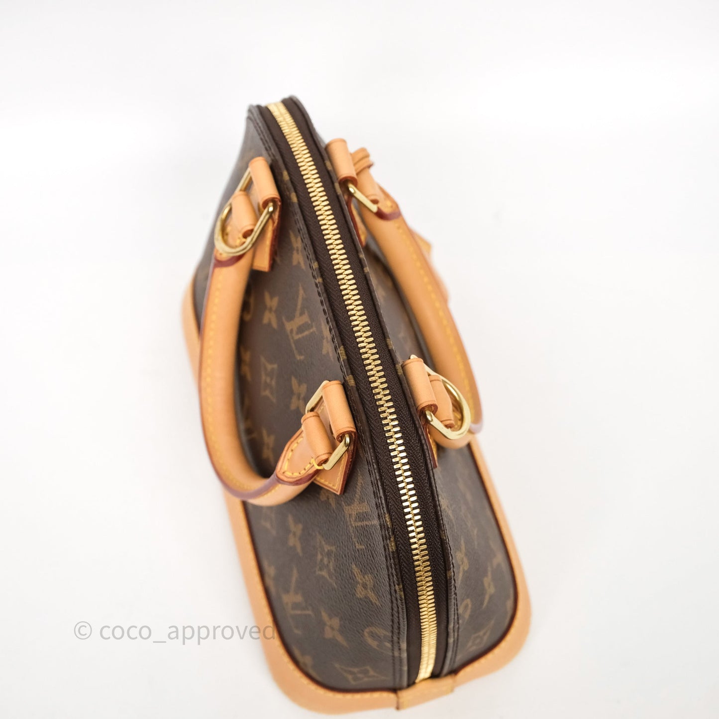 Louis Vuitton Monogram Alma BB Bag Gold Hardware