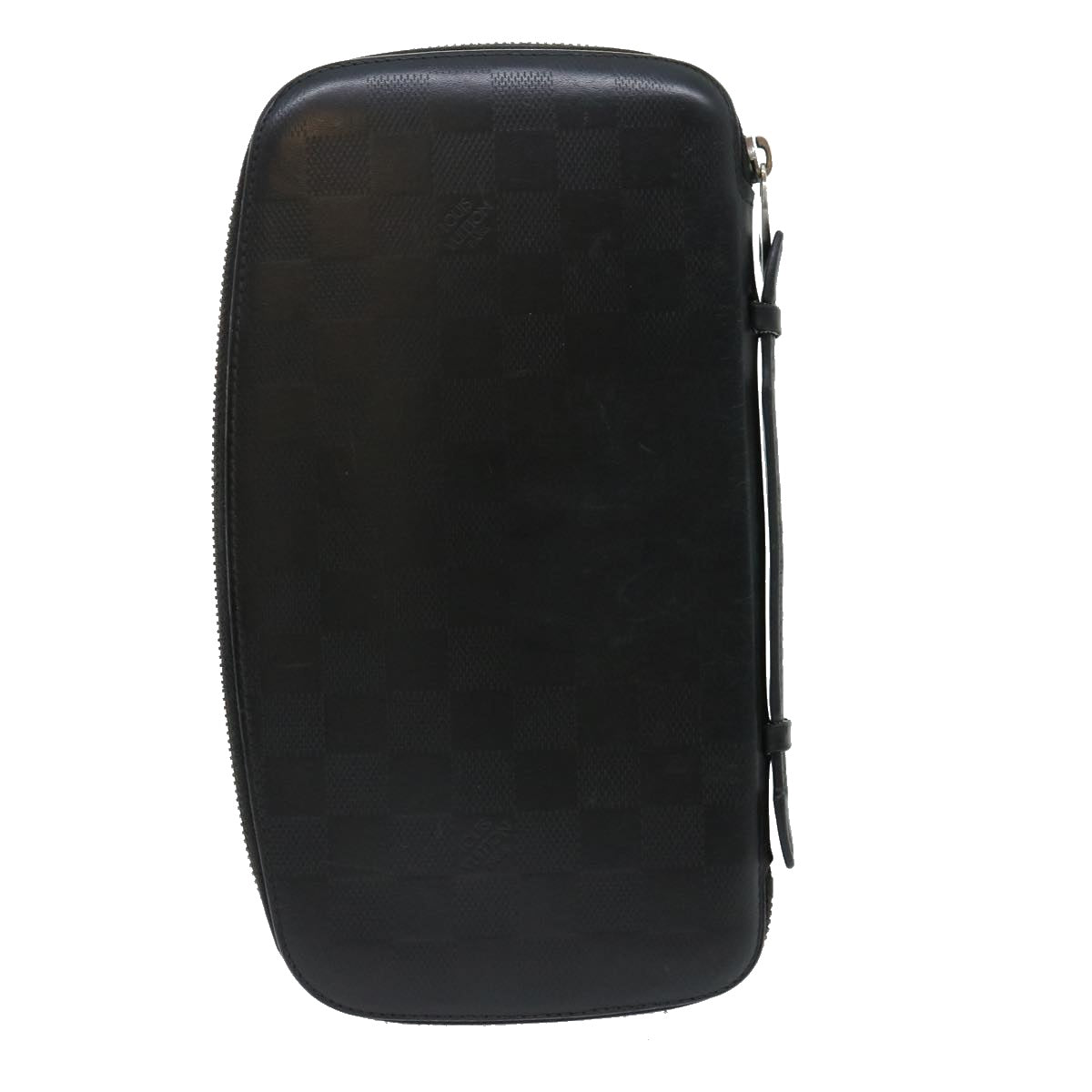 LOUIS VUITTON Damier Infini Atoll Travel Case Black N41380 LV 30675