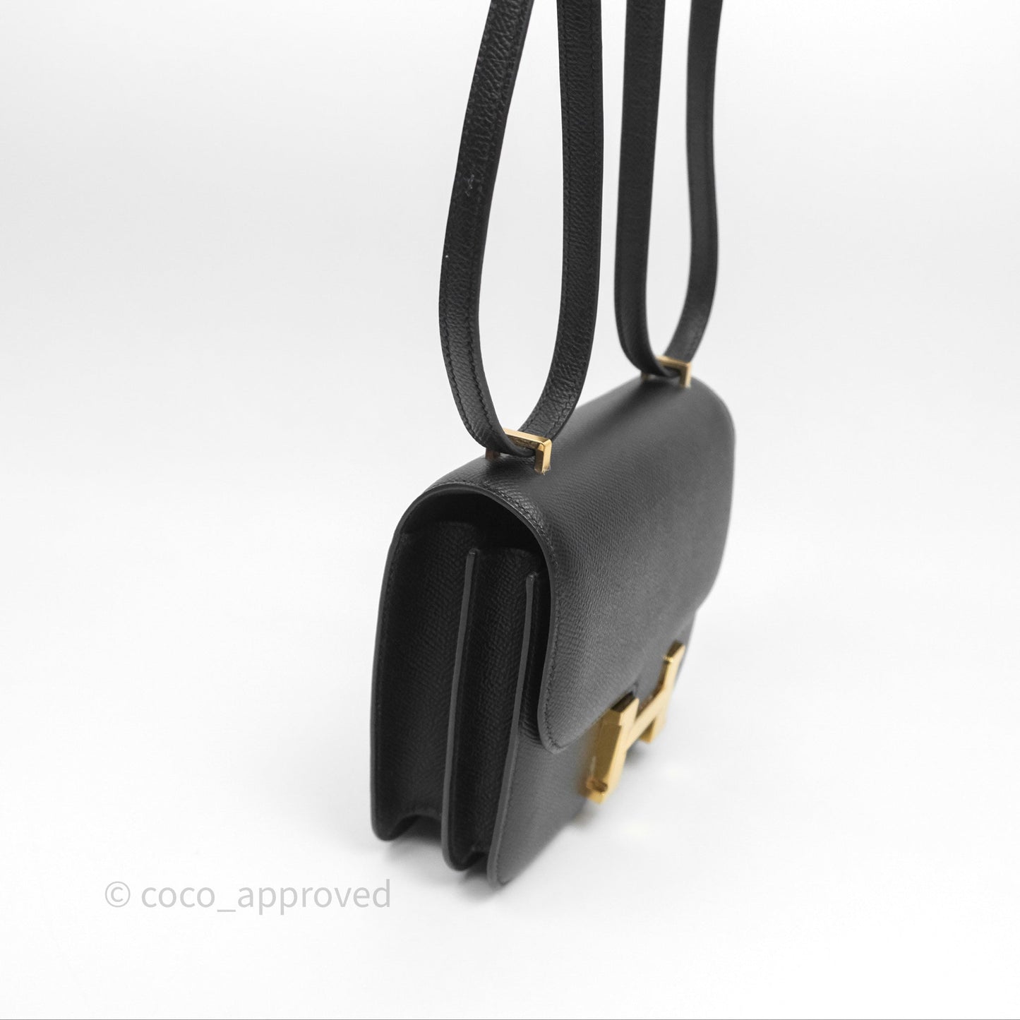 Hermès Constance Mini 18cm Black Noir 89 Epsom Gold Hardware