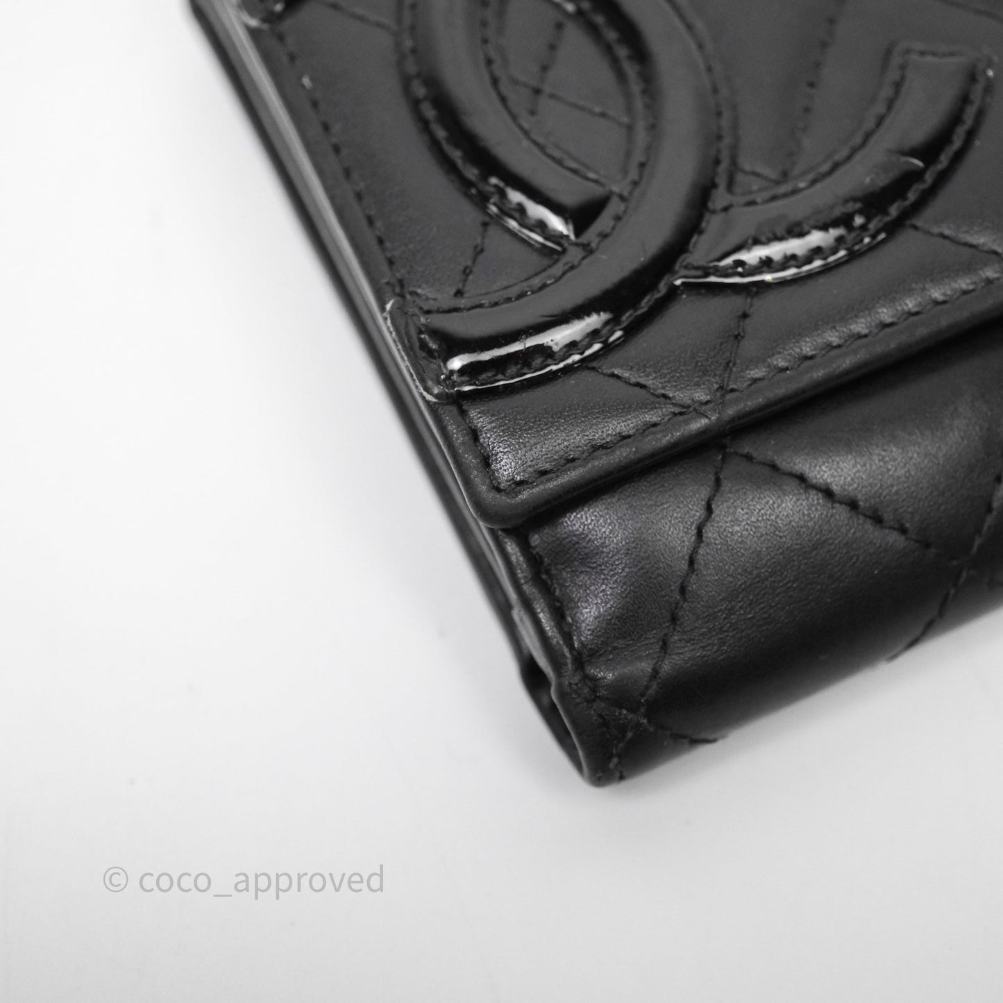 Chanel Quilted Cambon Short Wallet Black