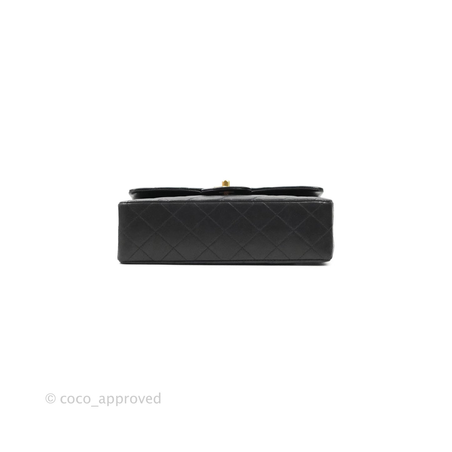 Chanel Classic Vintage Small S/M Flap Black Lambskin 24K Gold Hardware