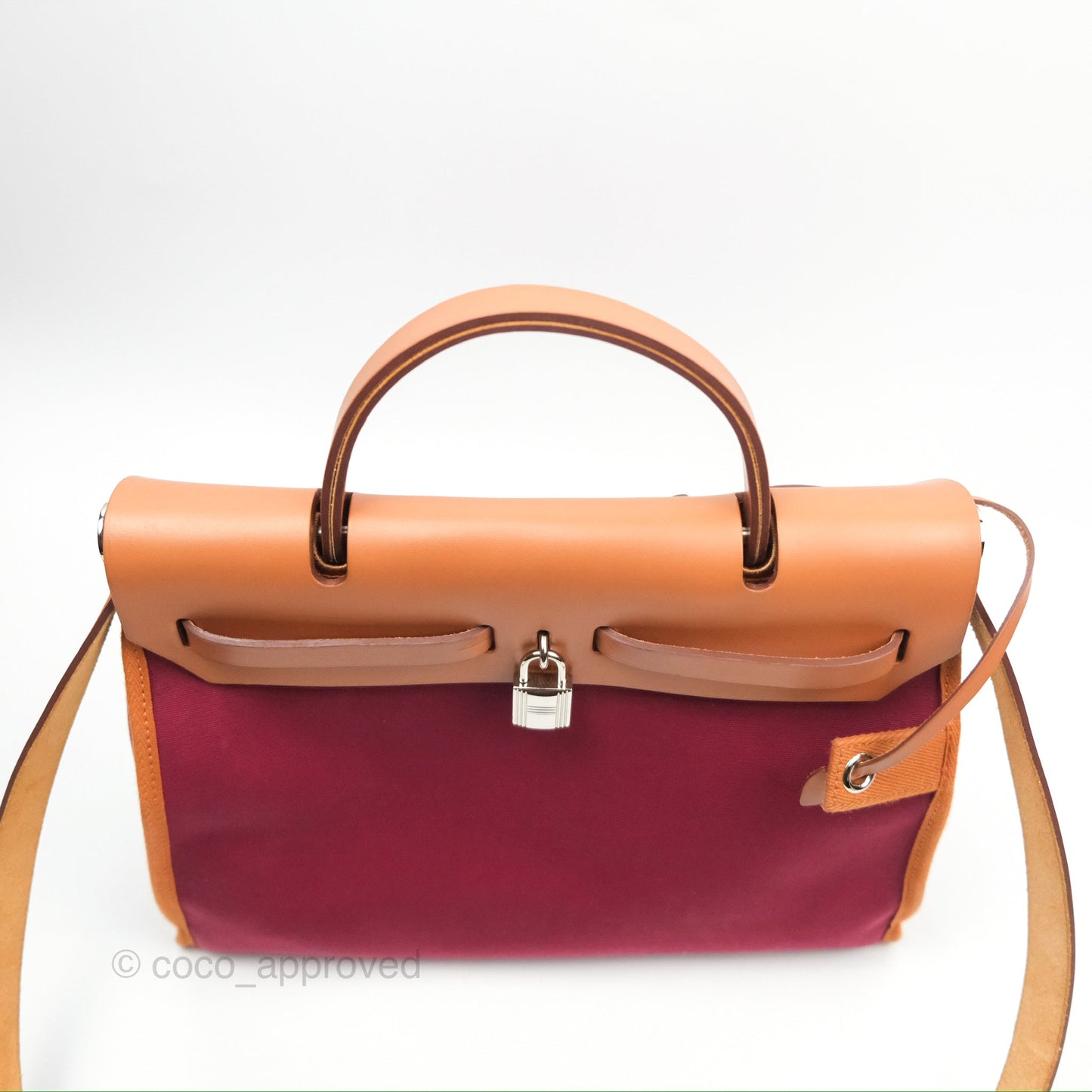 Hermès Herbag Zip 31 Retourne Rose Bubblegum Rubis Nature Canvas Palladium Hardware