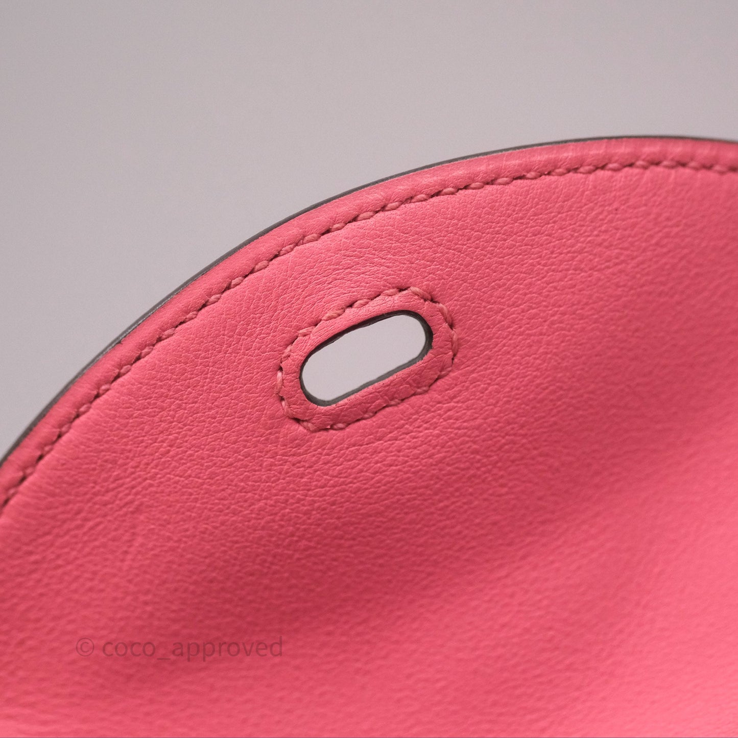 Hermès Mini Lindy 20 Rose Ete K4 Swift Palladium Hardware