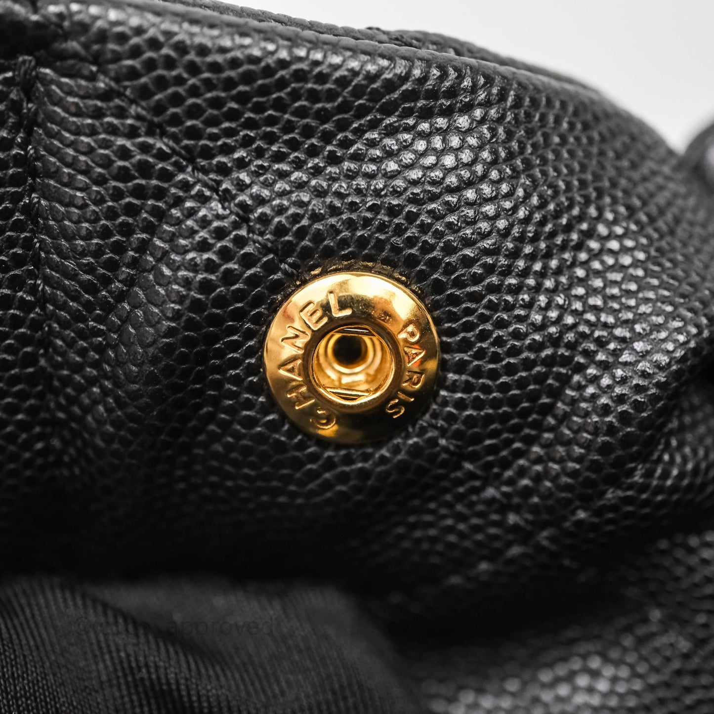 Chanel 22 Small Black Caviar Aged Gold Hardware