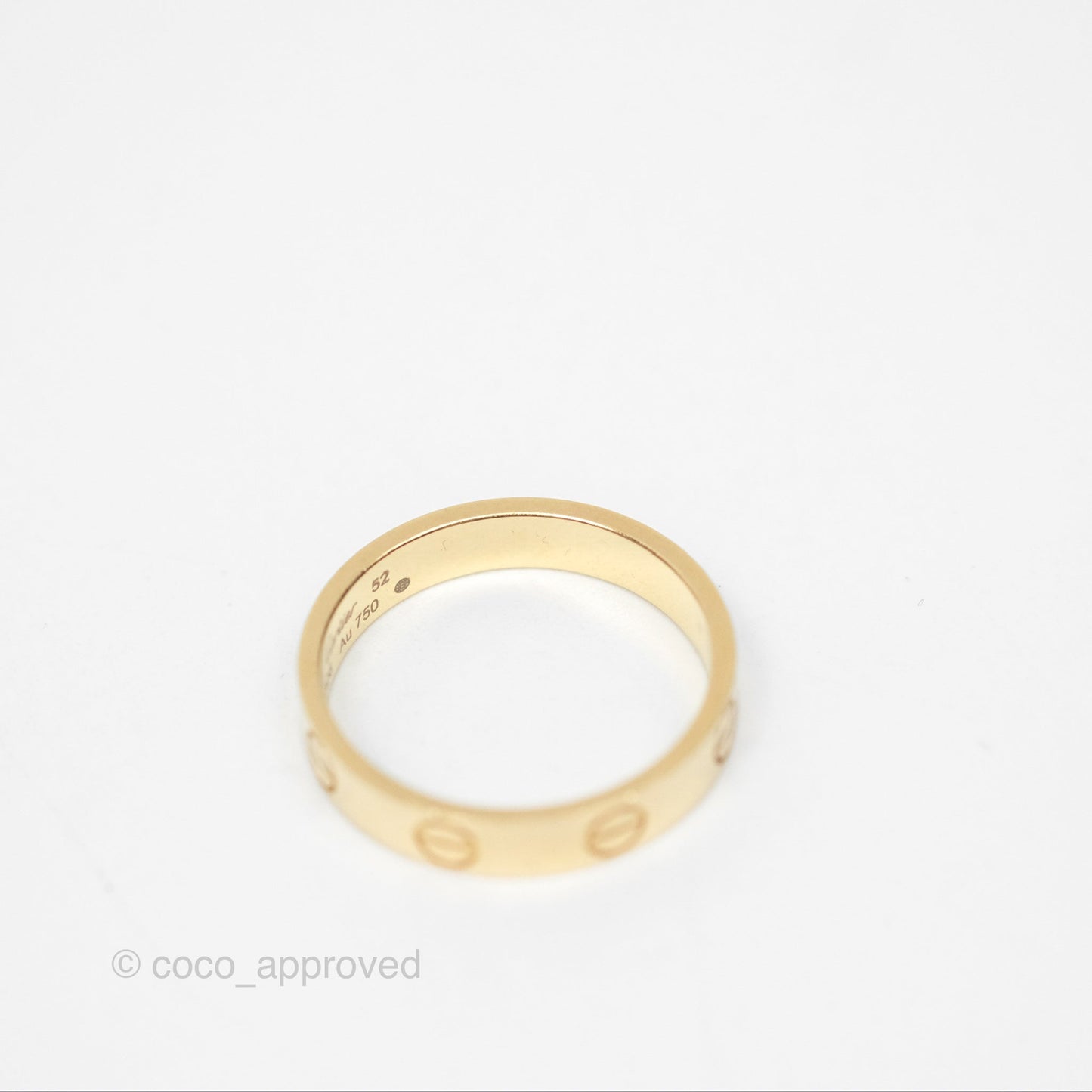 Cartier Love Band Ring Yellow Gold