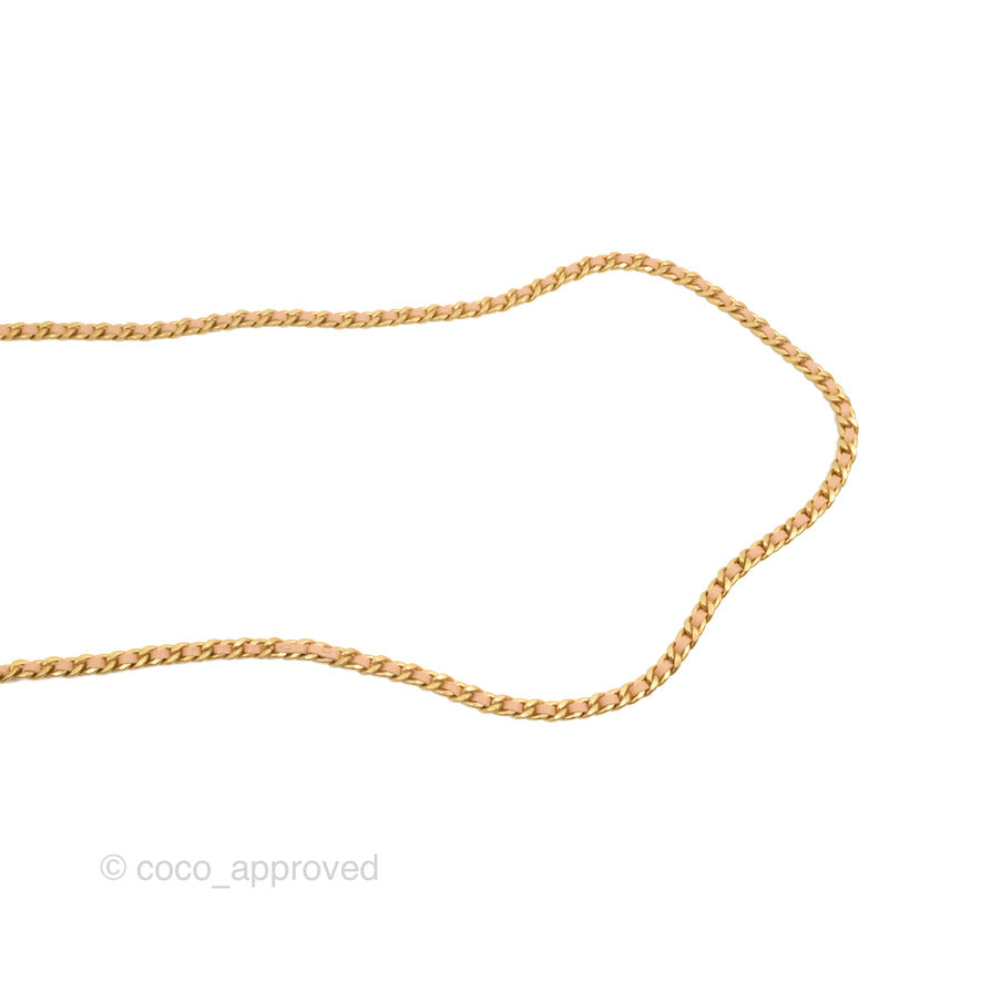 Chanel Clutch with Chain Beige Pink Calfskin Aged Gold Hardware