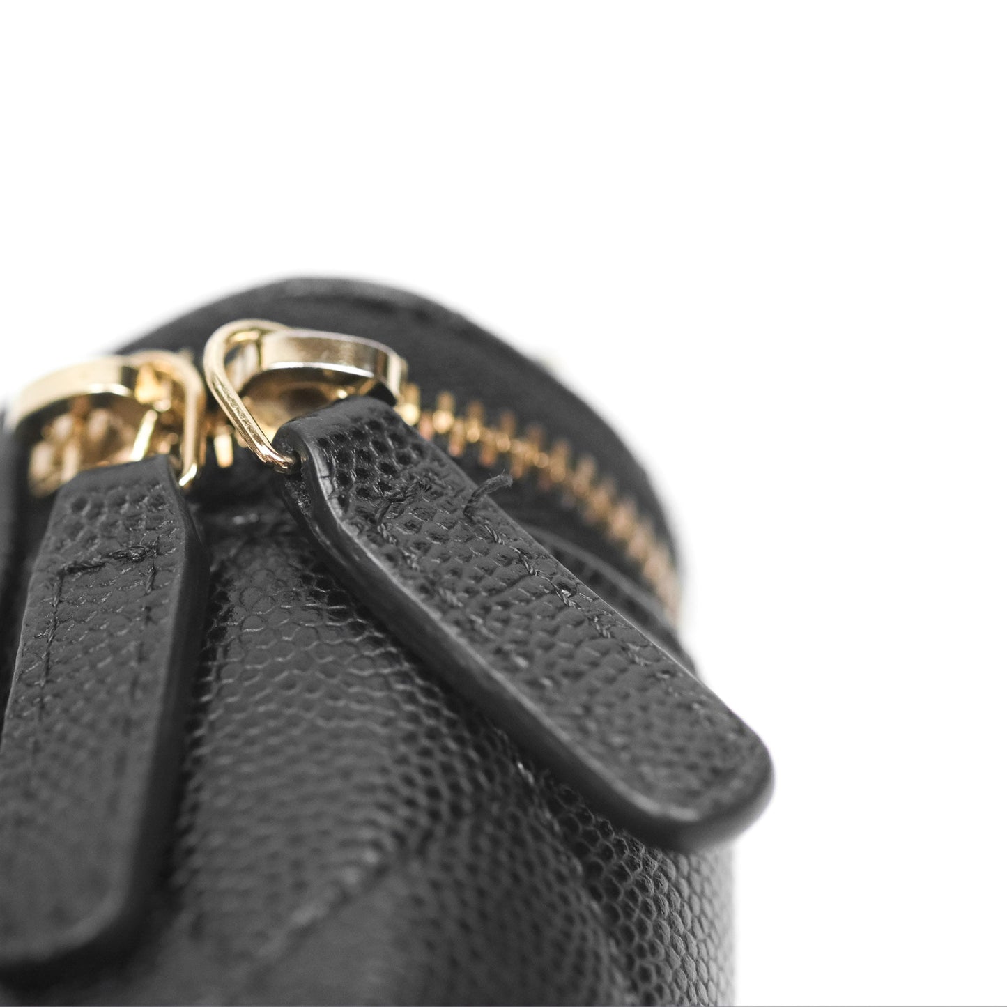 Chanel Classic Mini Vanity With Chain Black Caviar Gold Hardware