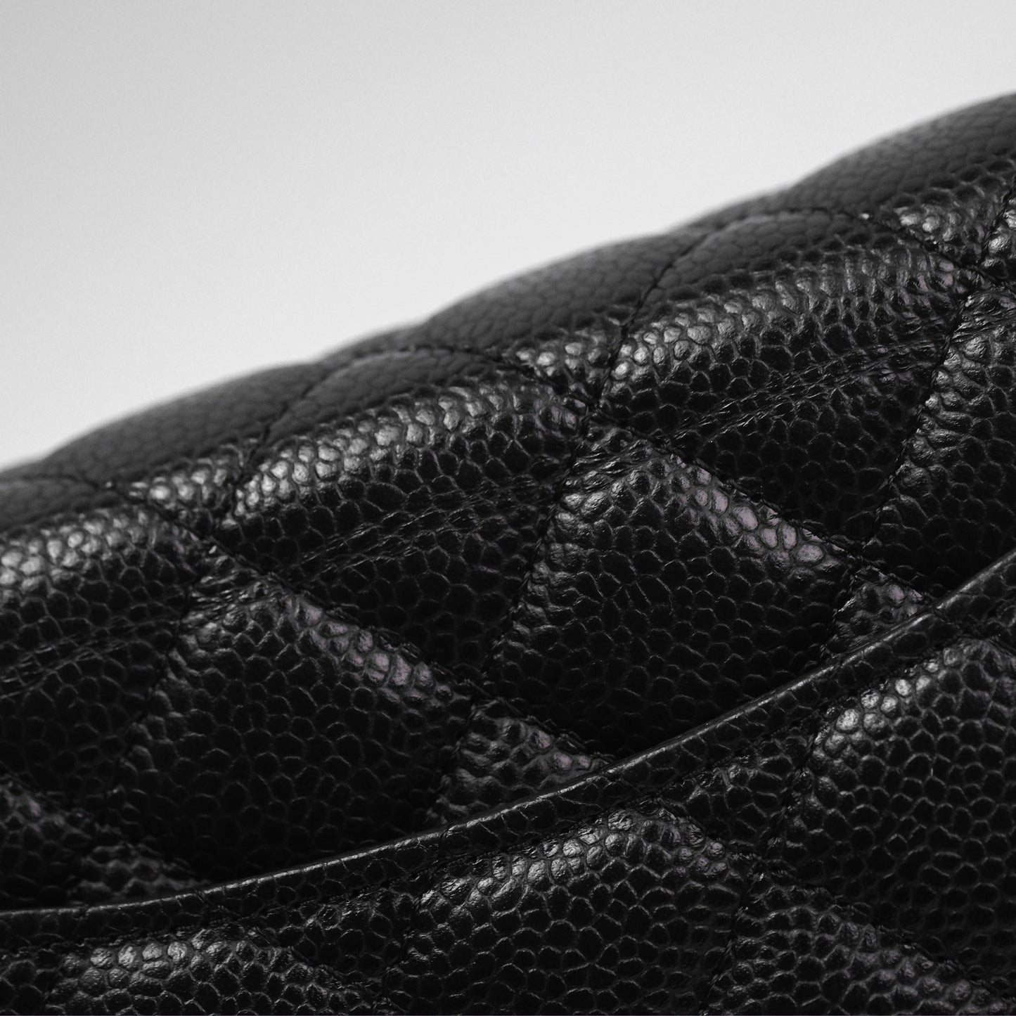 Chanel Quilted WOC Black Caviar Gold Hardware