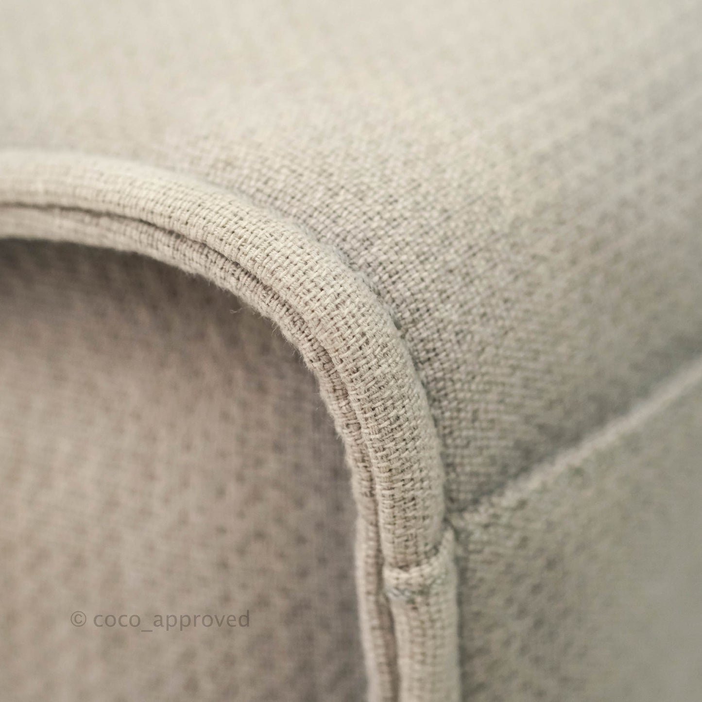 Chanel Large Deauville Grey Canvas Silver Hardware