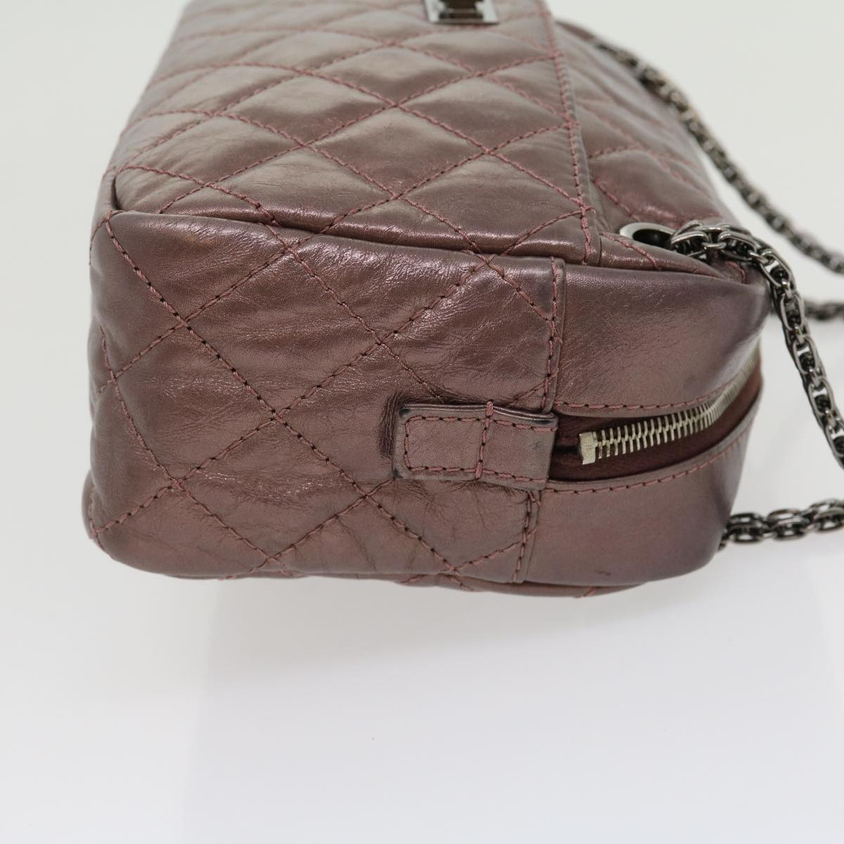 Luxury Chanel Matelasse Chain Shoulder Bag Lamb Skin Purple CC  30949A