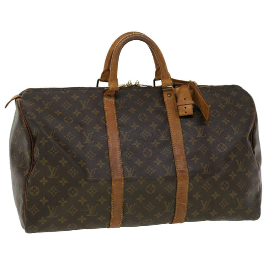 LOUIS VUITTON Monogram Keepall 50 Boston Bag M41426 LV 30978