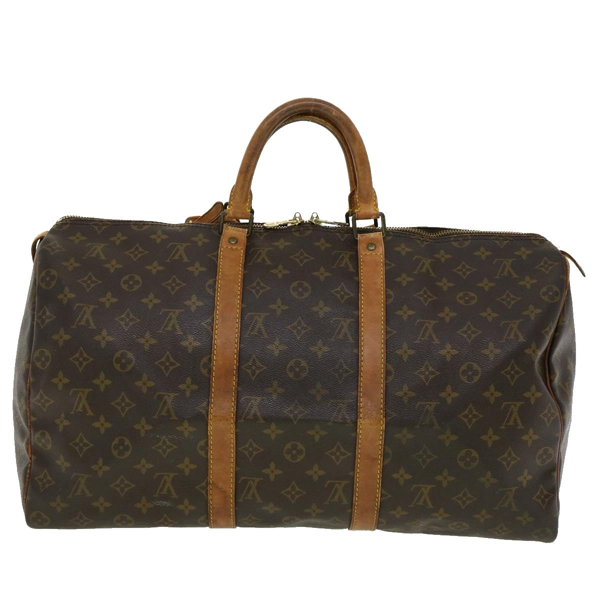 LOUIS VUITTON Monogram Keepall 50 Boston Bag M41426 LV 30978